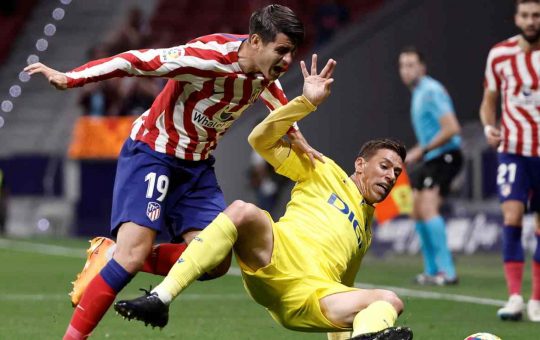 Alvaro Morata con la maglia dell'Atletico Madrid - Foto ANSA - Ilromanista.it