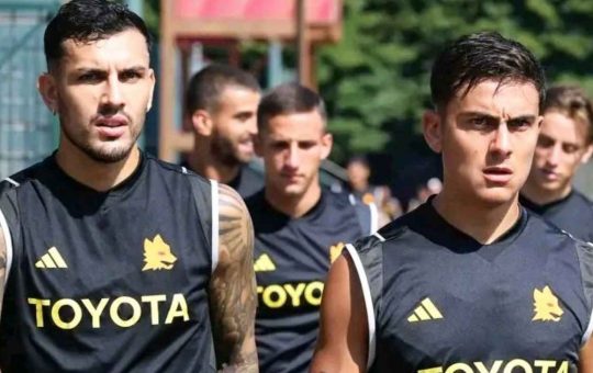 Dybala e Paredes in allenamento