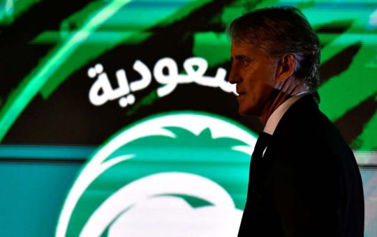 Roberto Mancini alla presentazione da ct dell'Arabia Saudita - Foto ANSA - Ilromanista.it