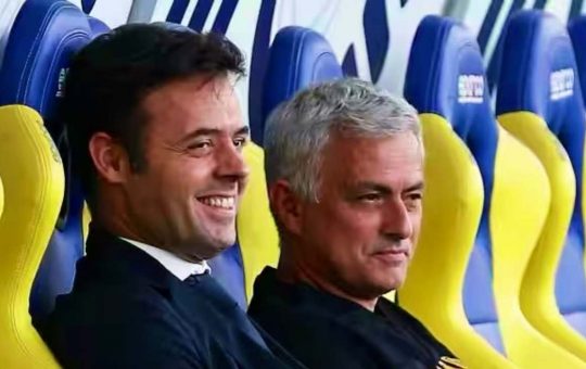 Mourinho e Thiago Pinto