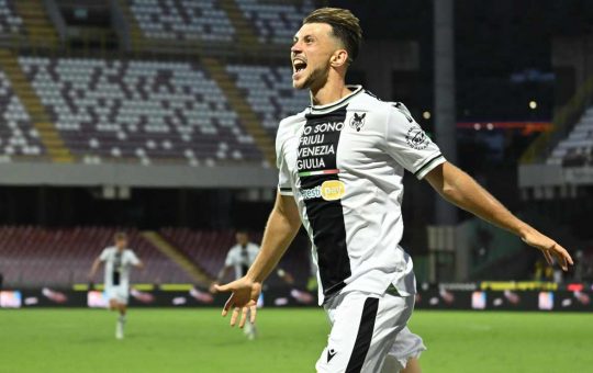 Samardzic festeggia il goal contro la Salernitana - Foto ANSA - Ilromanista.it