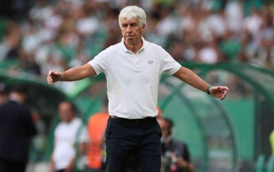 Gasperini a Lisbona in Europa League - Foto ANSA - Ilromanista.it