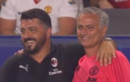 Gattuso e Mourinho