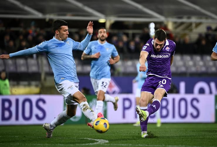 Andrea Belotti con la maglia della Fiorentina - Foto Lapresse - Ilromanista.it