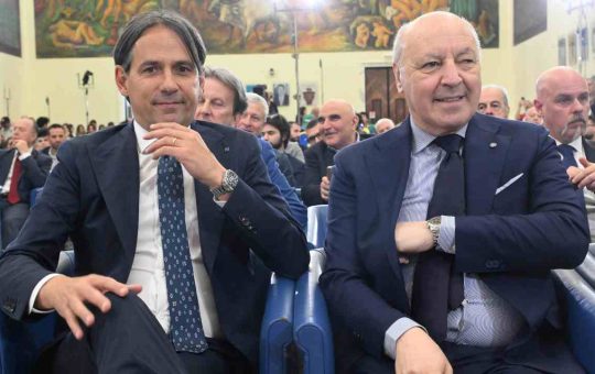 Simone Inzaghi e Beppe Marotta - ANSA - Ilromanista.it