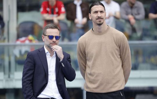 Furlani e Zlatan Ibrahimovic - Foto ANSA - Ilromanista.it