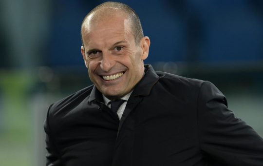 Max Allegri sulla panchina della Juventus - Foto Lapresse - Ilromanista.it