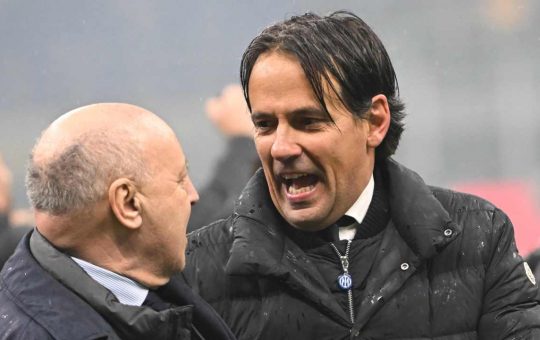 Beppe Marotta e Simone Inzaghi