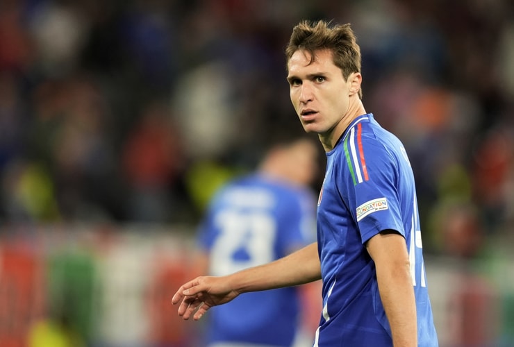 Federico Chiesa agli Europei 2024 con la maglia della Nazionale italiana - Foto Lapresse - Ilromanista.it