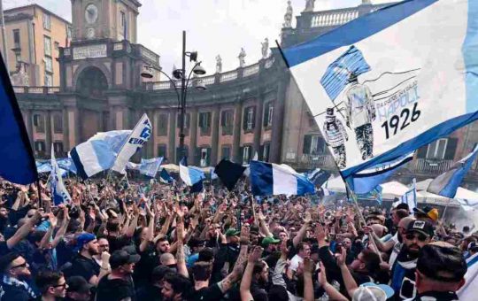 Tifosi del Napoli in festa - Ansafoto - ilromanista.it