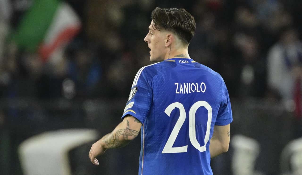 Zaniolo con la maglia dell'Italia - Foto Lapresse - Ilromanista.it