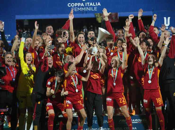 La Roma Femminile vince la Coppa Italia - Lapresse - Ilromanista.it