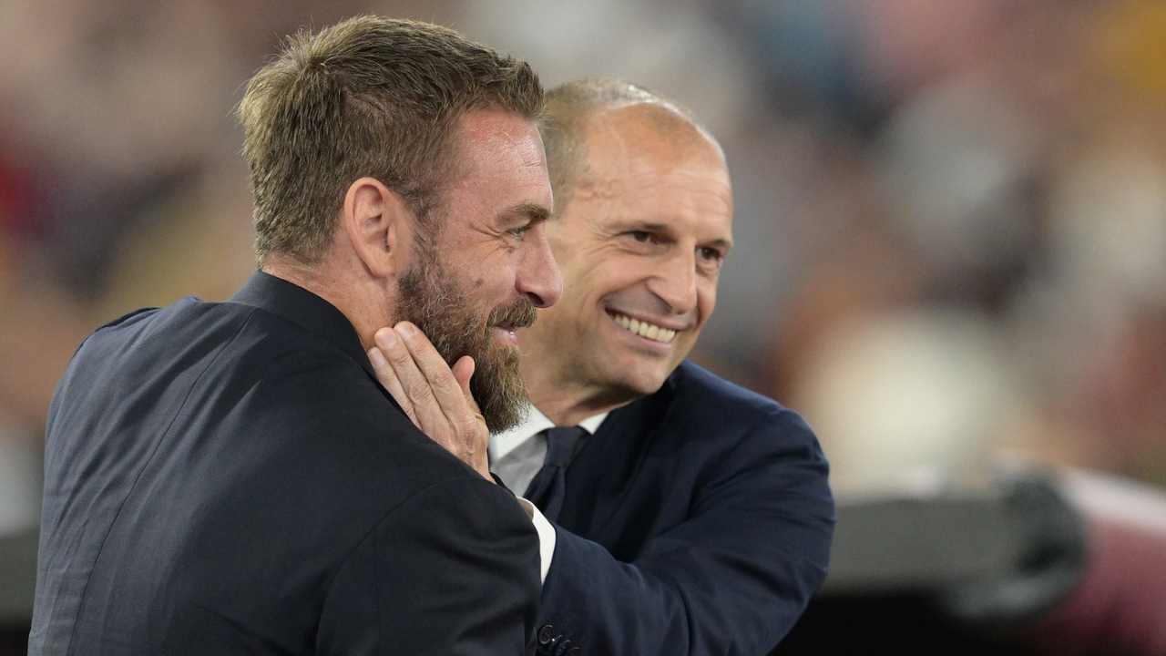 Daniele De Rossi e Massimiliano Allegri - Lapresse - Ilromanista.it