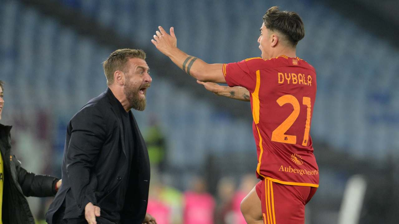 Daniele De Rossi e Paulo Dybala - fonte Lapresse - ilromanista.it