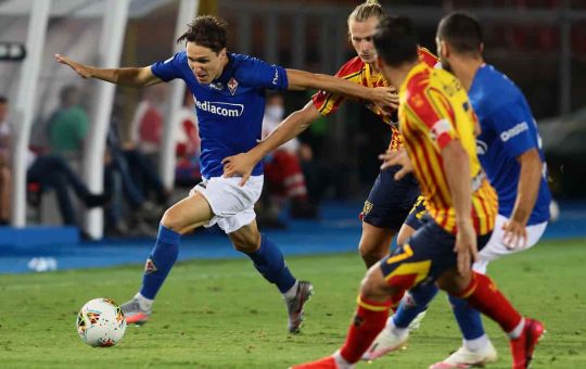 Federico Chiesa con la maglia della Fiorentina - Foto Lapresse - Ilromanista.it