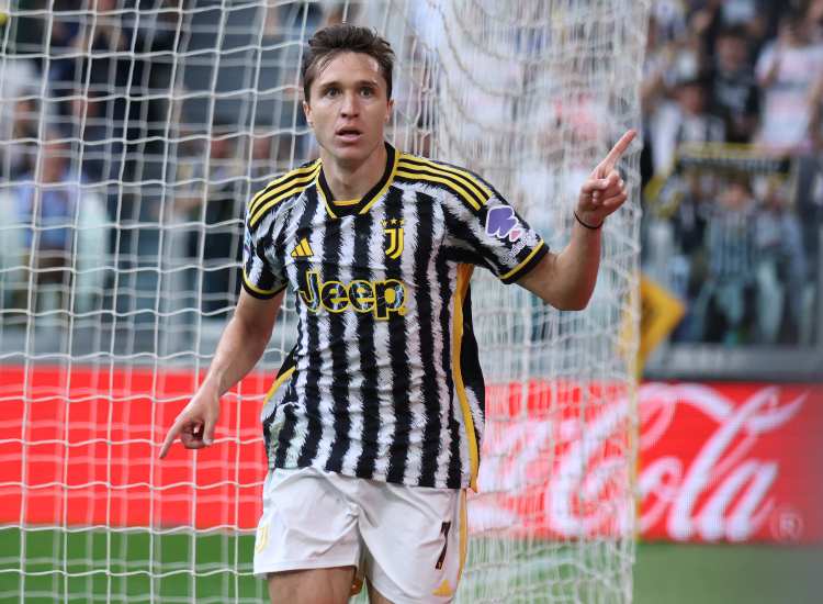 Federico Chiesa con la maglia della Juventus - fonte Lapresse - ilromanista.it