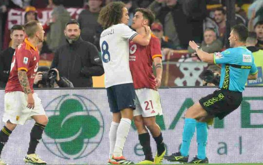 Guendouzi contro Dybala - Lapresse - Ilromanista.it