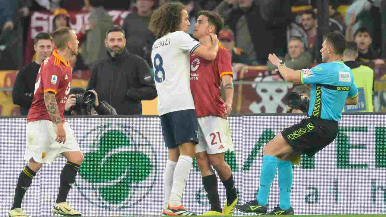 Guendouzi contro Dybala - Lapresse - Ilromanista.it