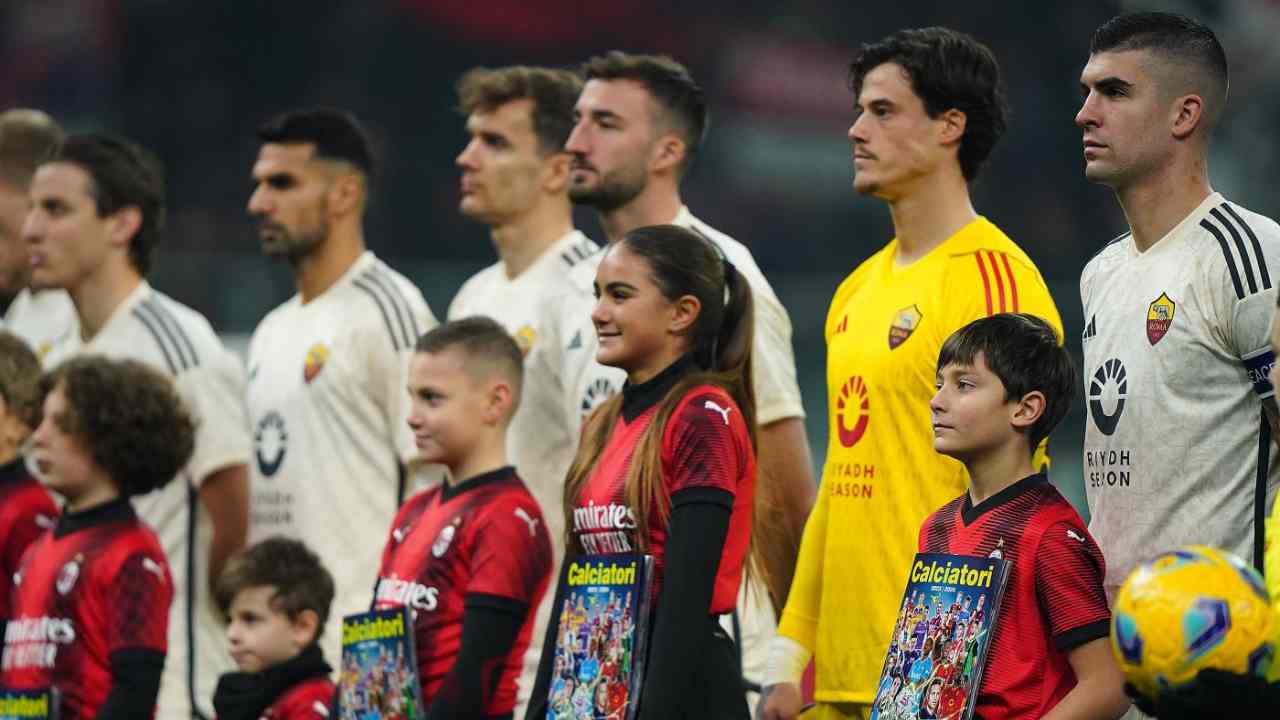 I giocatori della Roma a San Siro - Lapresse - Ilromanista.it