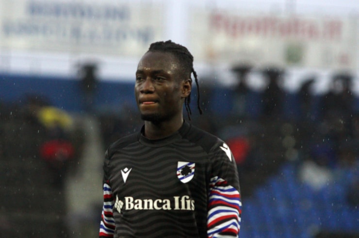 Darboe con la maglia della Sampdoria - Foto Lapresse - Ilromanista.it