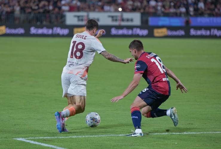 Matias Soulè all'esordio con la maglia della Roma - Foto Lapresse - Ilromanista.it