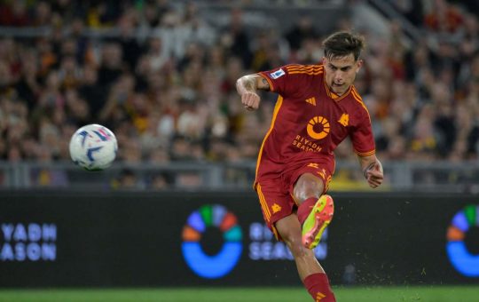 Paulo Dybala con la maglia della Roma - fonte Lapresse - ilromanista.it