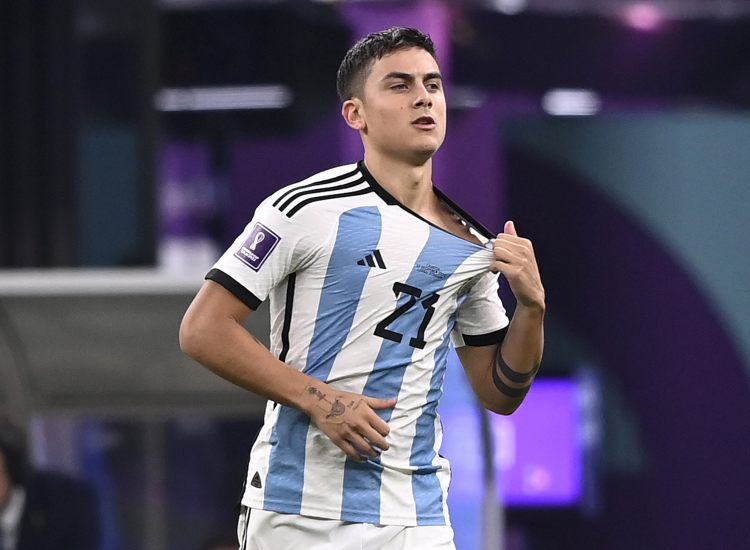 Paulo Dybala con la maglia della nazionale argentina - fonte Lapresse - ilromanista.it