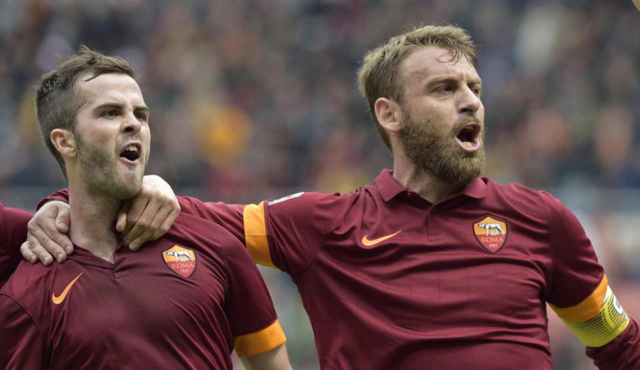 Pjanic e De Rossi - Lapresse - ilromanista.it