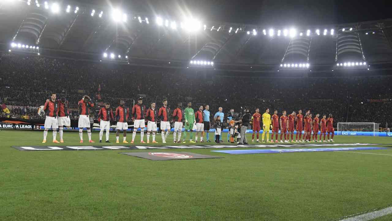 Roma e Milan allo stadio Olimpico - Lapresse - Ilromanista.it