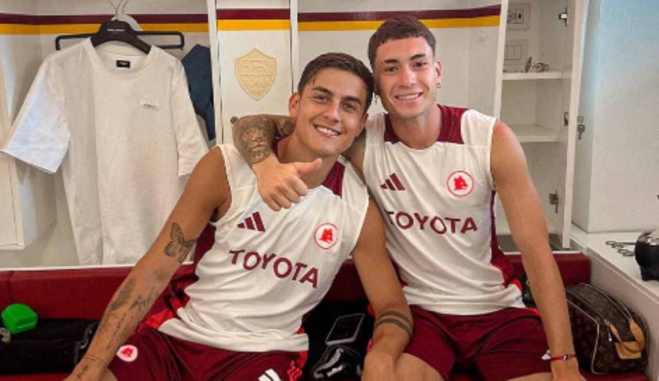 Dybala e Soulé - Fonte Twitter - ilromanista.it