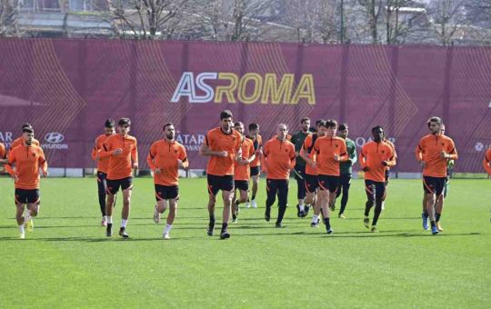 I giocatori della Roma si allenano a Trigoria - Lapresse - Ilromanista.it