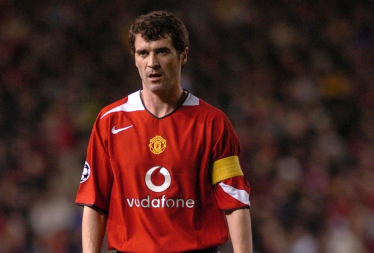 Roy Keane in campo con la maglia del Manchester United - Foto Lapresse - Ilromanista.it