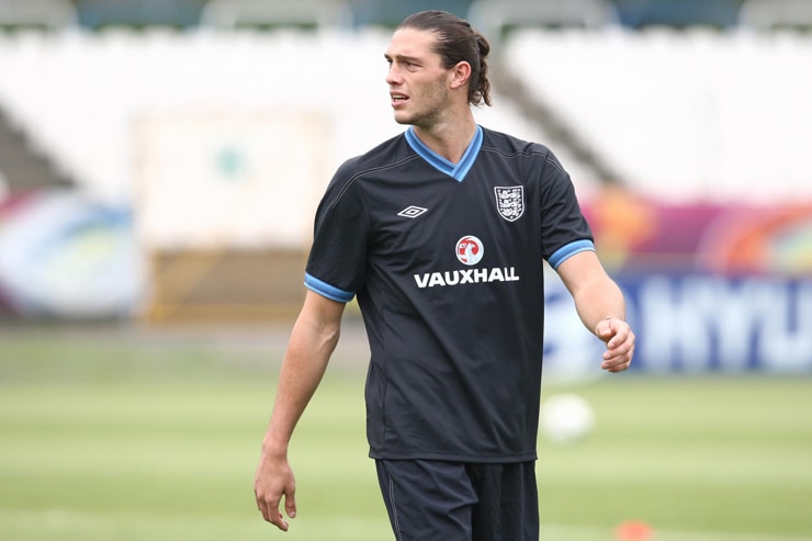 Andy Carroll nel ritiro della Nazionale inglese - Foto Lapresse - Ilromanista