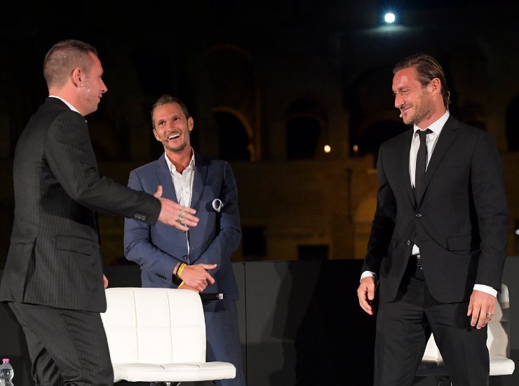 Antonio Cassano e Francesco Totti - Lapresse - Ilromanista.it