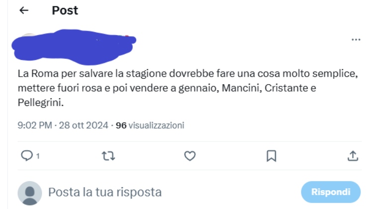 Post del tifoso - X - Ilromanista.it