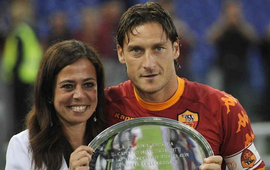 Rosella Sensi e Francesco Totti