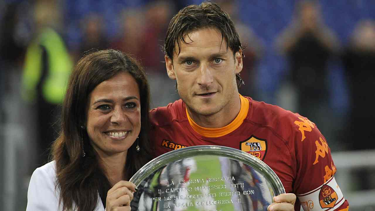 Rosella Sensi e Francesco Totti