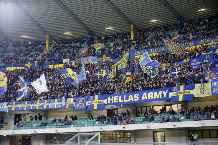 I tifosi dell'Hellas Verona - Foto Lapresse - Ilromanista.it