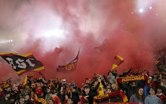 I tifosi della Roma all'Olimpico - Lapresse - Ilromanista.it