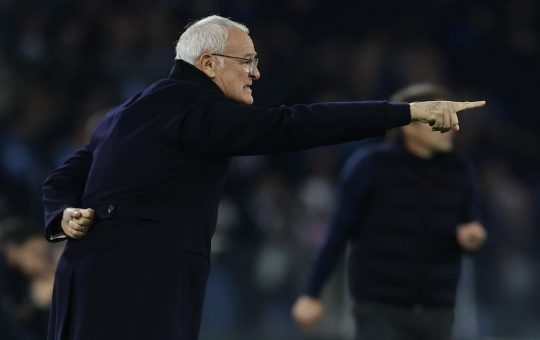 Napoli-Roma, Ranieri: "Contento della prestazione. Sostituzione Pellegrini? Avevo bisogno di altro tipo di giocatore