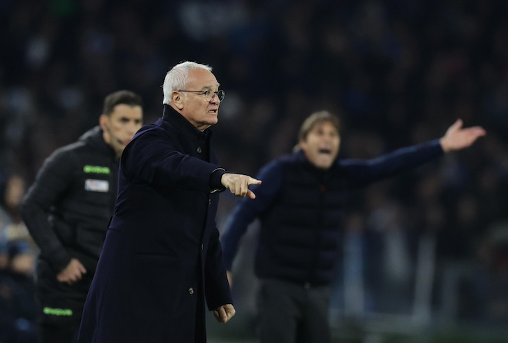 Napoli-Roma, Ranieri: "Contento della prestazione. Sostituzione Pellegrini? Avevo bisogno di altro tipo di giocatore