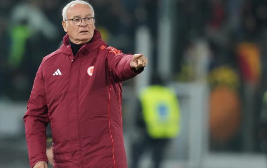 Claudio Ranieri, allenatore della Roma - Foto Lapresse - Ilromanista.it