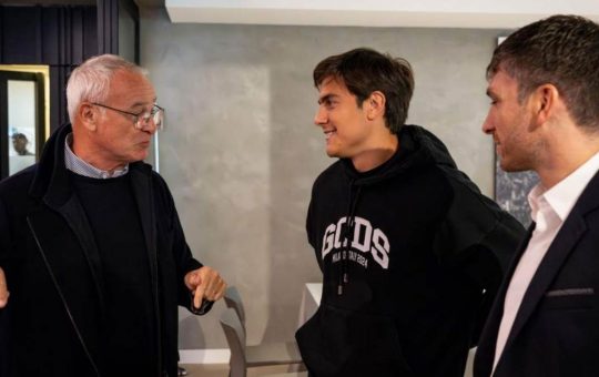 Dybala, Ranieri e Ghisolfi - Facebook - Ilromanista.it