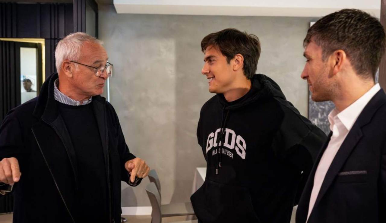 Dybala, Ranieri e Ghisolfi - Facebook - Ilromanista.it