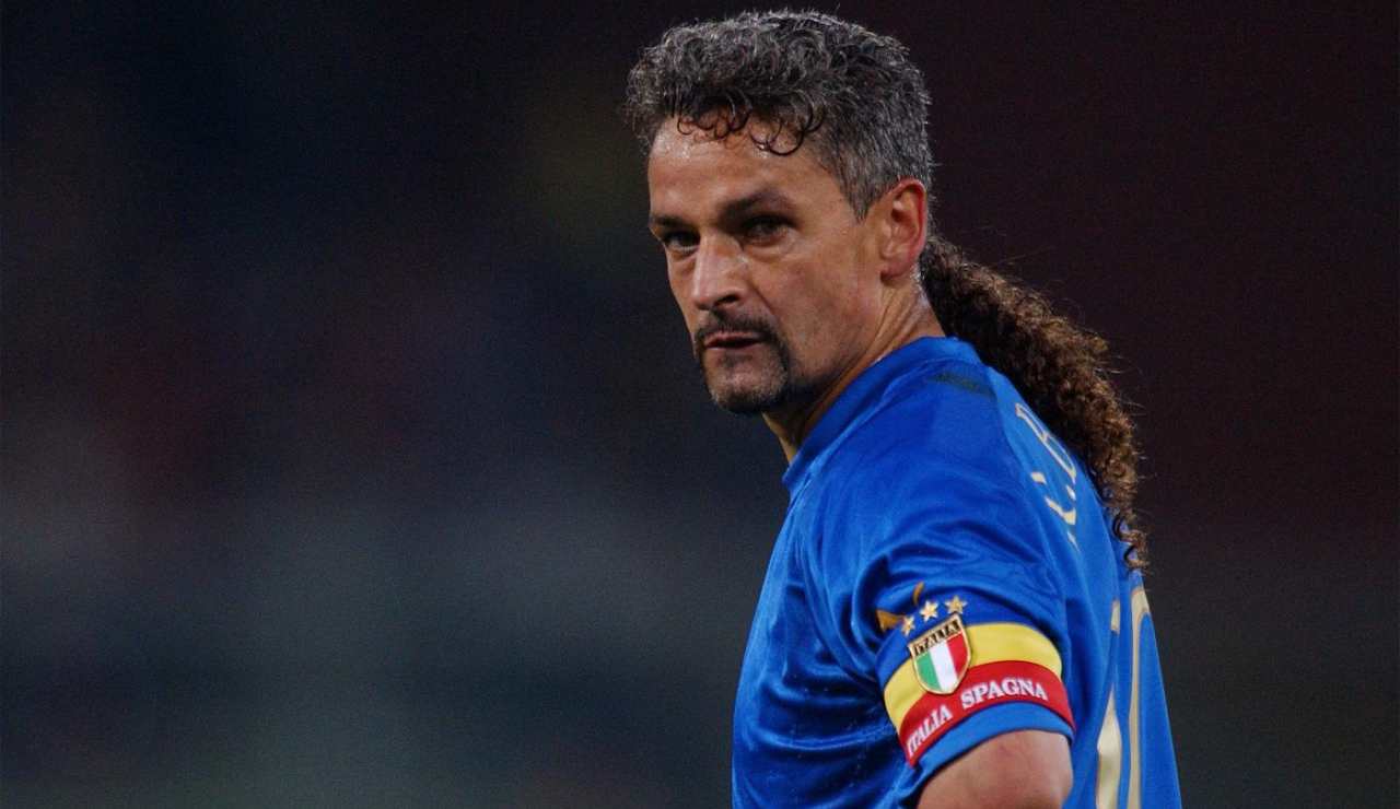 Roberto Baggio con la maglia della Nazionale - Lapresse - Ilromanista.it