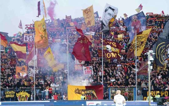 Tutto l'entusiasmo dei tifosi della Roma - Lapresse - Ilromanista.it