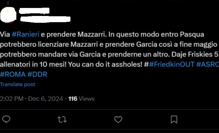 L'ironia dei tifosi giallorossi 