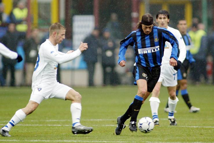 Mathias Almeyda in campo con la maglia dell'Inter - Foto Lapresse - Ilromanista.it