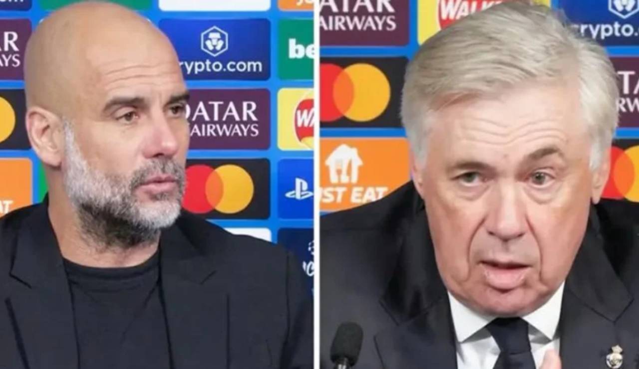 Pep Guardiola e Carlo Ancelotti - Fonte YouTube - ilromanista.it