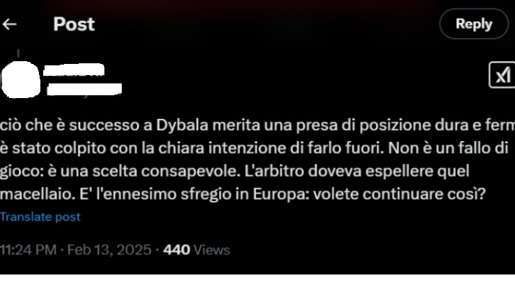 Colpito con l'intenzione di farlo fuori 